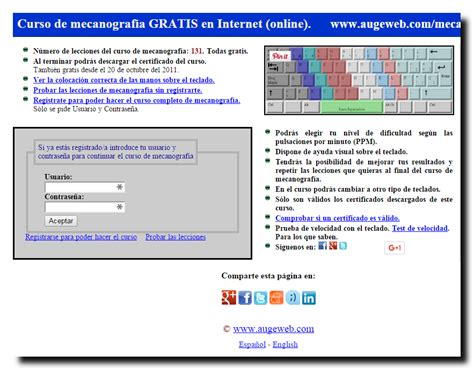 augweb|mecanografía augeweb.